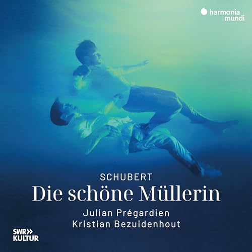 CD cover: two men seemingly underwater, with text "Schubert Die schöne Müllerin".