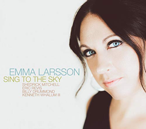 CD cover featuring a portrait of Emma Larsson with blue eyes.
