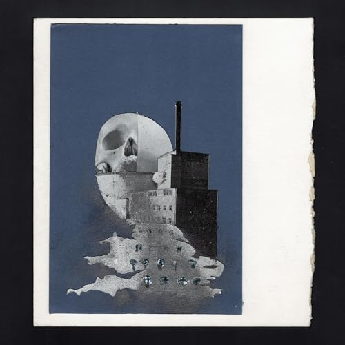 CD cover: grayscale collage of skull, building, and figures.