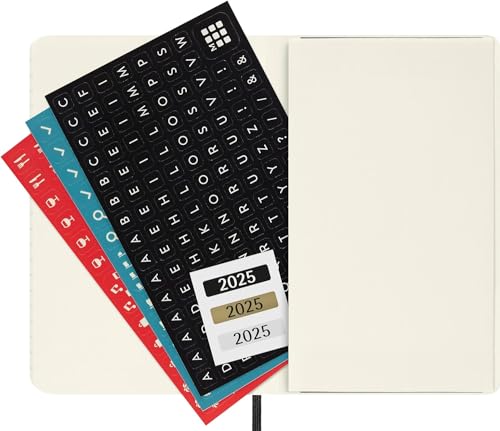 Moleskine 2025 12-Month Monthly Pocket Softcover Notebook: Black