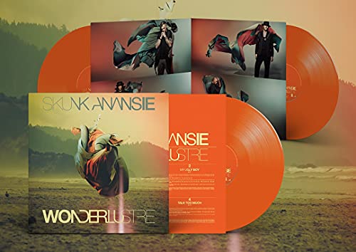 Skunk Anansie "Wonderlustre" double orange vinyl record with cover art.
