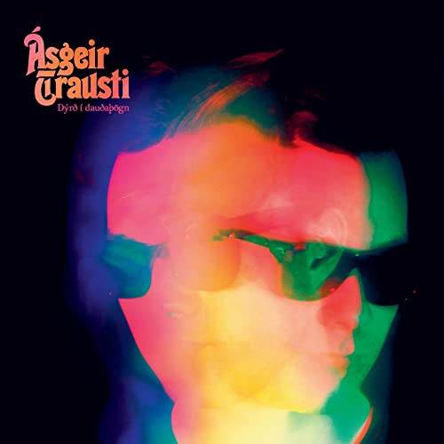 Album cover for Asgeir’s “Dyr I dauaögn” featuring a distorted portrait.