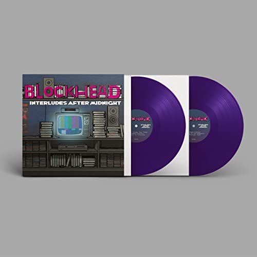 Vinyl record of "Blockhead - Interludes After Midnight" with illustrated cover art.