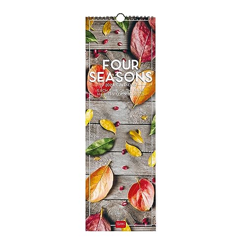 Legami - Wall Calendar 2024, 12 Months and Annual Planner 2025, Space for Notes and Notes, Number of the Week, Zodiac Signs and International Holidays, Single Cellophaning, 16x49cm