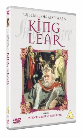 DVD cover for William Shakespeare's King Lear, featuring characters in costume.