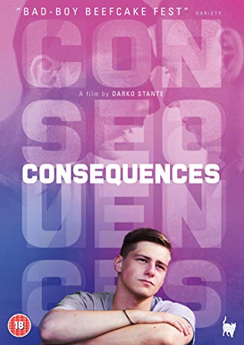 DVD cover for "Consequences" featuring a young man and bold text.