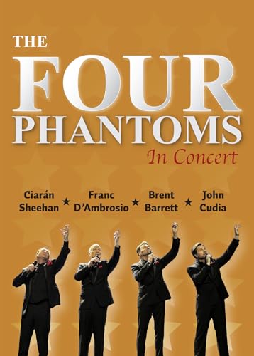 The Four Phantoms In Concert" DVD cover with four men in suits performing.