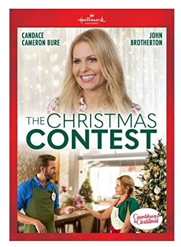 DVD cover for "The Christmas Contest" featuring Candace Cameron Bure.