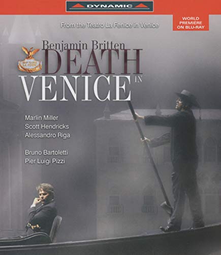 DVD cover for “Death in Venice” opera, featuring actors in costume.