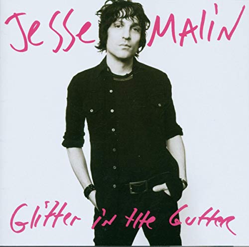 Jesse Malin album cover, black and white portrait with pink text.