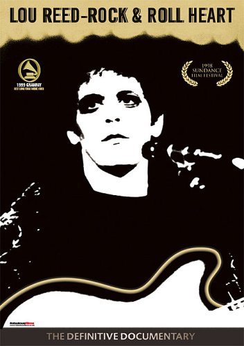 DVD cover for “Lou Reed – Rock & Roll Heart” documentary, black and white portrait.