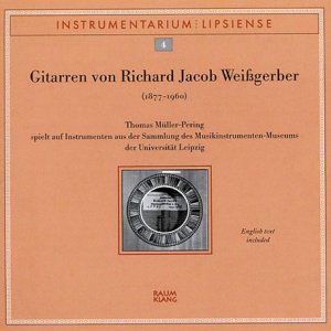 CD cover for “Gitarren von Richard Jacob Weißgerber” featuring a guitar image.