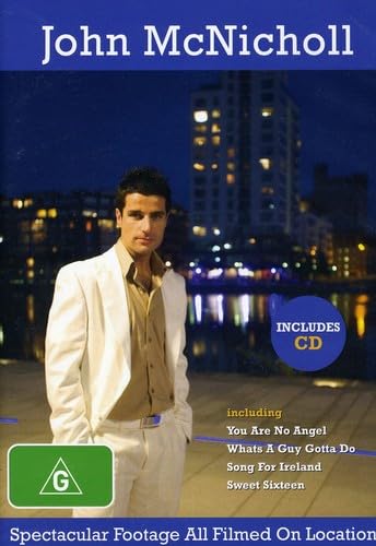 DVD cover featuring John Mcnicholl in a light jacket, city skyline background.