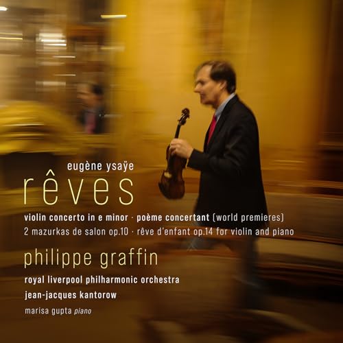 CD cover: violinist Philippe Graffin holding a violin, blurred background.