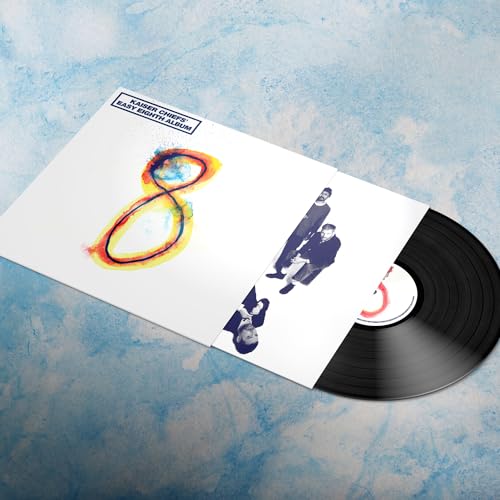 Kaiser Chiefs album cover with vinyl record, featuring a number eight design.
