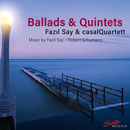 CD cover with a pier, lamp post, and text: "Ballads & Quintets".