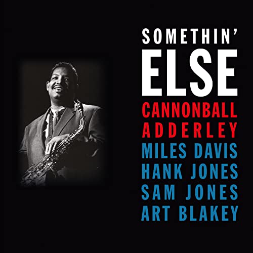 Album cover for “Somethin’ Else” featuring Cannonball Adderley and Miles Davis.