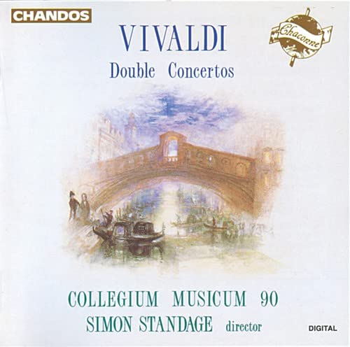 CD cover: Vivaldi's Double Concertos with a Venetian bridge scene.