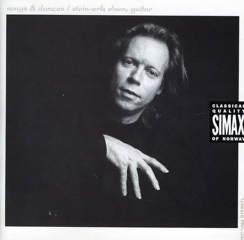 Black and white CD cover featuring guitarist Stein-Erik Olsen’s portrait.