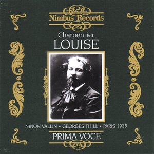 CD cover for Charpentier’s “Louise” featuring a portrait of Gustave Charpentier.