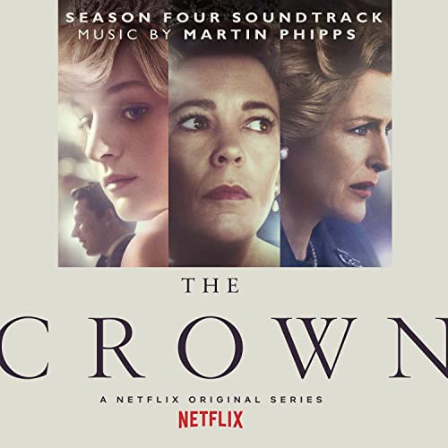 “The Crown” Season Four soundtrack CD cover with portraits of three women.