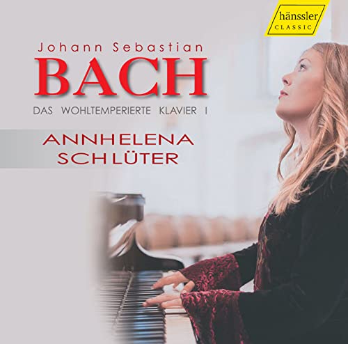 CD cover featuring pianist Annhelena Schulter and text “Bach: The Well-Tempered Clavier.”