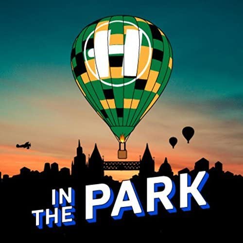 CD cover: hot air balloon over a silhouetted cityscape.