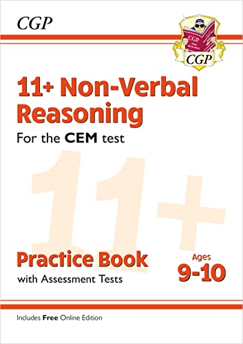 11+ CEM Non-Verbal Reasoning Practice Book & Assessment Tests - Ages 9-10 (with Online Edition): perfect preparation for the eleven plus (CGP 11+ CEM)