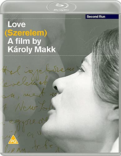 Blu-ray cover for the film "Love" featuring a profile in grayscale.