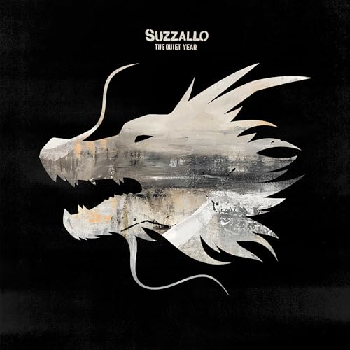 Album cover for Suzzallo’s “The Quiet Year” featuring a dragon-like shape.