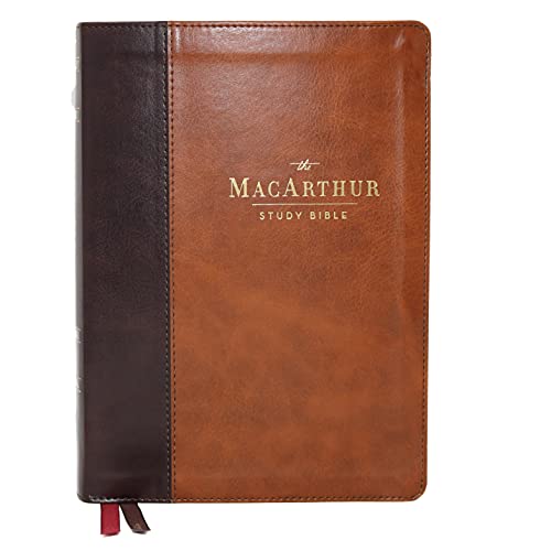 NKJV, MacArthur Study Bible, Brown Leathersoft, Comfort Print : Unleashing God's Truth One Verse at a Time (Holy Bible, New King James Version)