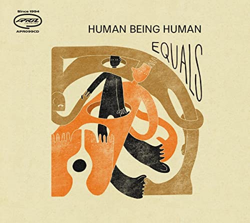 CD cover: abstract illustration of figures embracing, text "Human Being Human Equals".