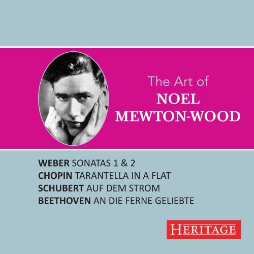 CD cover featuring a black and white portrait of pianist Noel Mewton-Wood.