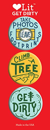 Get Dirty 3 Badge Set: LoveLit Button Assortment