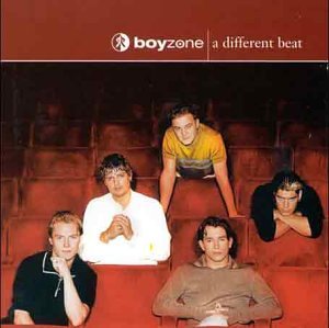 Boyzone album cover: five men seated in a red theater.