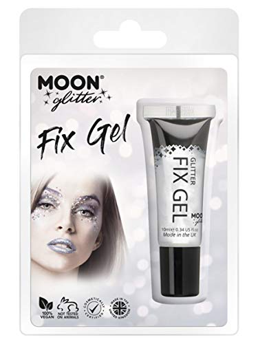 Smiffys Moon Glitter Fix Gel, Clear