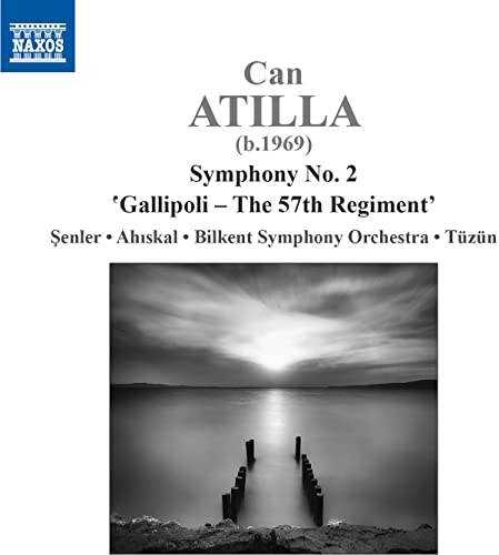 CD cover for Atilla’s Symphony No. 2, with a seascape image.