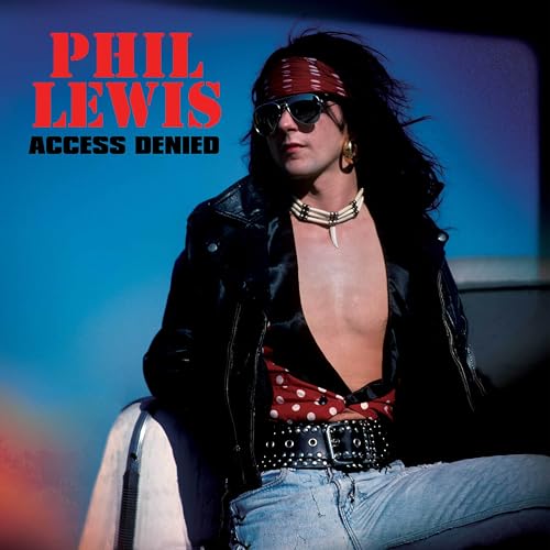 Phil Lewis album cover: man in leather jacket and sunglasses.