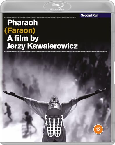 Pharaoh" Blu-ray cover with a figure in ancient Egyptian attire, arms outstretched.