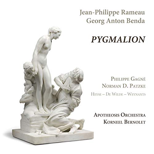 CD cover for "Pygmalion" featuring a classical sculpture and text.