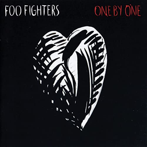 Foo Fighters “One By One” CD cover with a black and white heart.