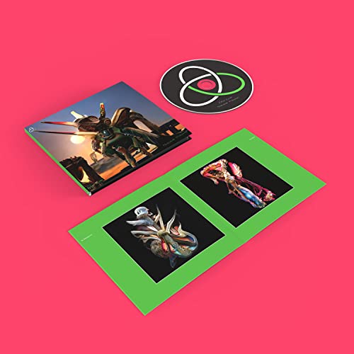 Royksopp CD packaging with colorful, surreal imagery of figures and aircraft.