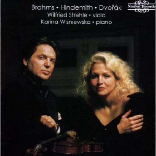 CD cover featuring portraits of Wilfried Strehle and Karina Wisniewska with a viola.