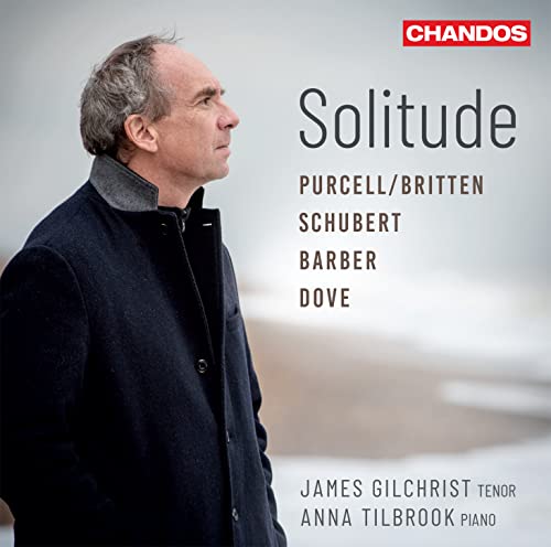 CD cover featuring James Gilchrist in profile, titled "Solitude".