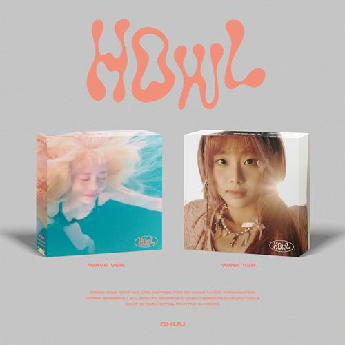 Chuu “Howl” CD case featuring a portrait of the artist with wavy hair.