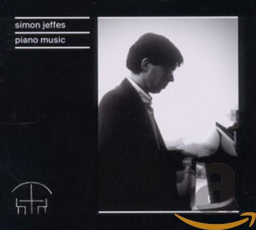 CD cover for Simon Jeffes' "Piano Music" featuring a black and white portrait.