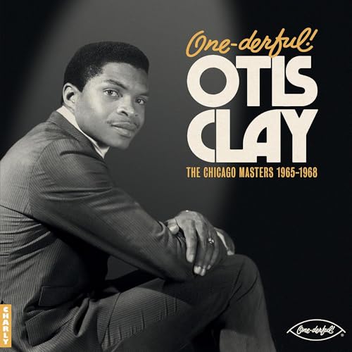 Otis Clay album cover, black and white portrait, text “One-Derful!”