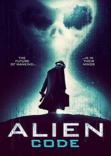 DVD cover for "Alien Code" featuring a man and ghostly face.