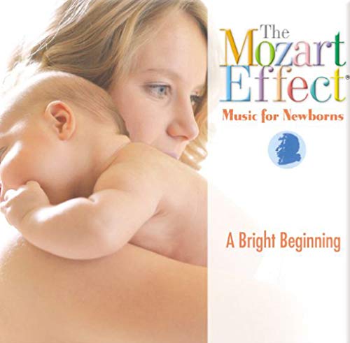 Woman holding a baby, CD cover for "The Mozart Effect" music.
