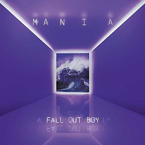 Album cover showing a purple hallway leading to a square image of a wave.
